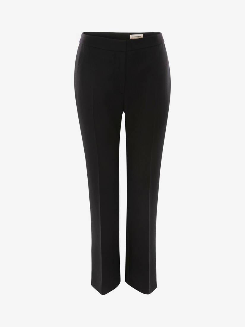 Pantalones Alexander McQueen Light Wool Silk Mujer - Negros - Mexico 437-SQCJHY